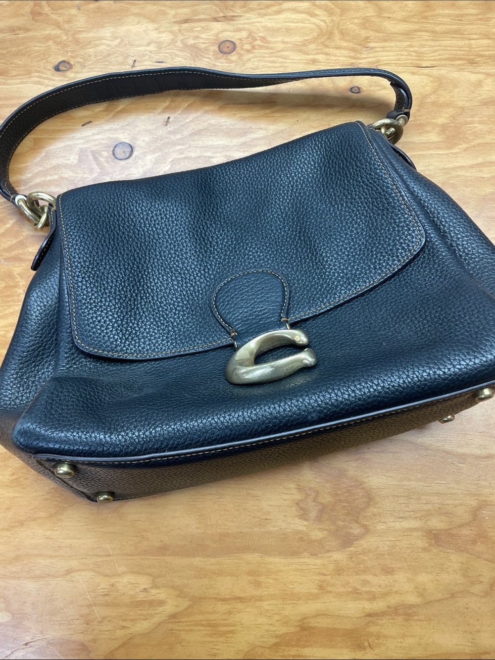 Coach 3954 pebbled leather purse